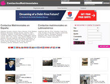 Tablet Screenshot of contactosmatrimoniales.com